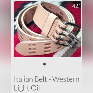 Italian Buttersoft Tan Leather Belt